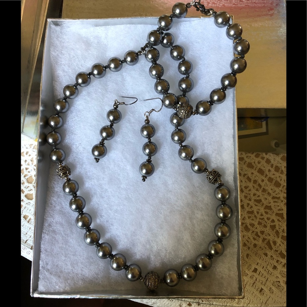 Necklace Bracelet And Earrings Set